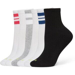 Women's Fresh Stripe 6 Pair Pack  Winter Soft Warm Thick Cold Mini Crew Socks